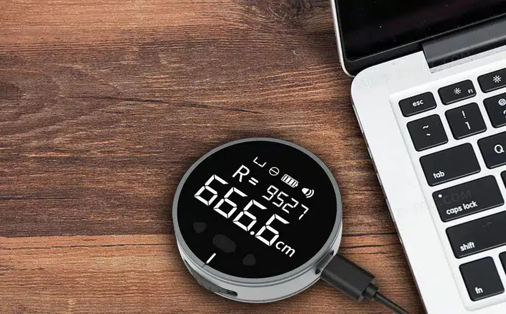 Ruban à mesurer avec batterie rechargeable USB