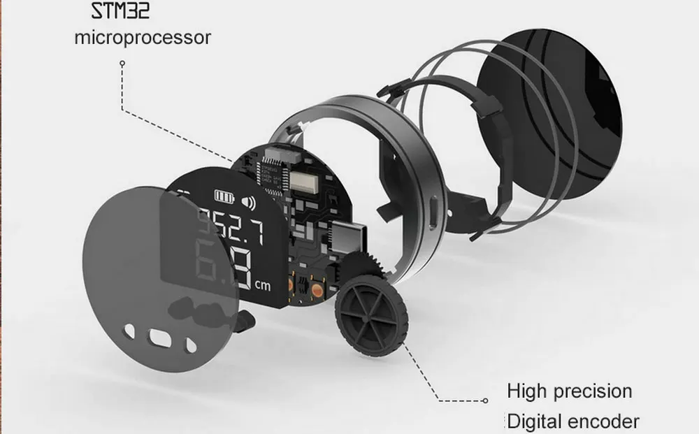 Ruban à mesurer avec batterie rechargeable USB 02