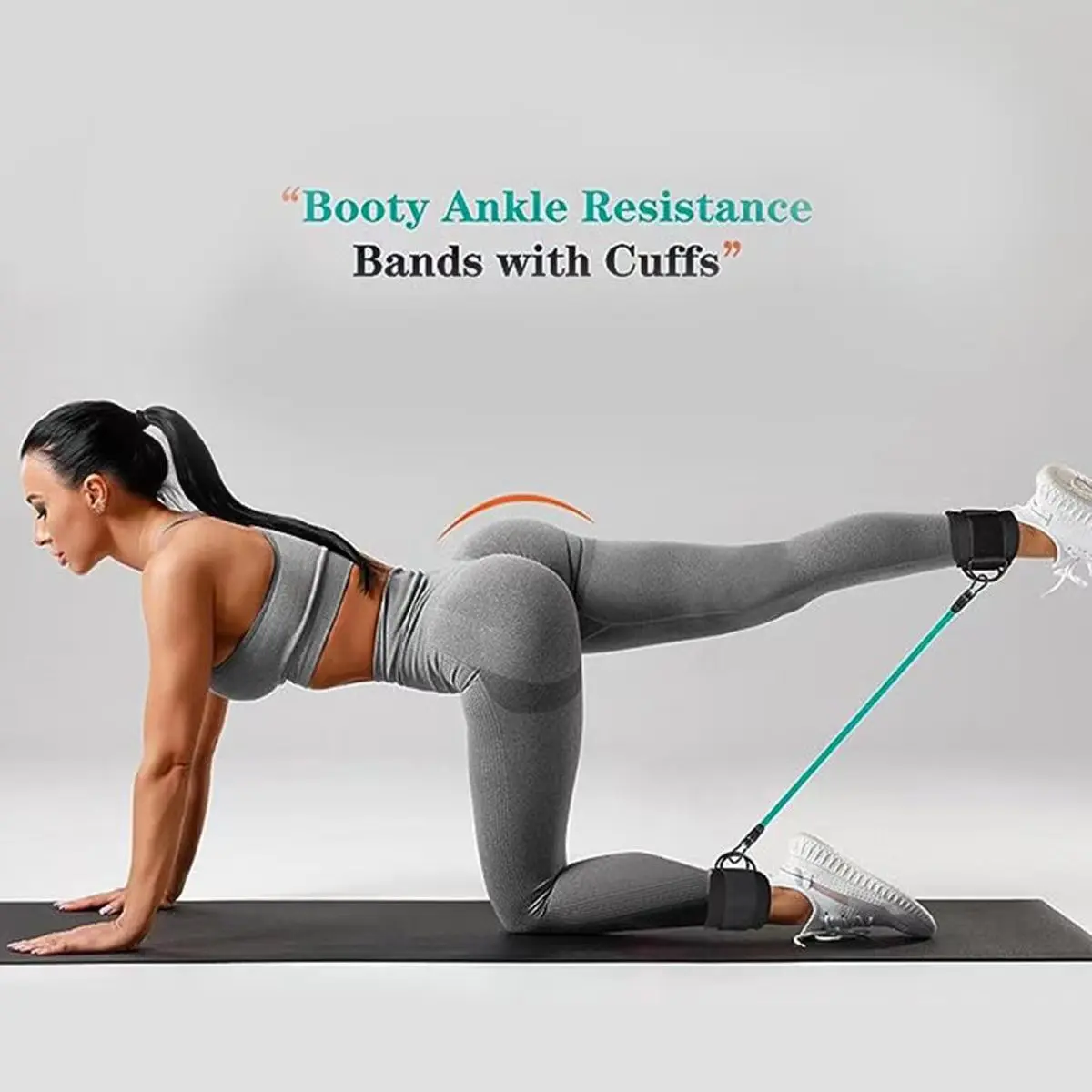 Extension de jambe fitness avec bandes résistantes