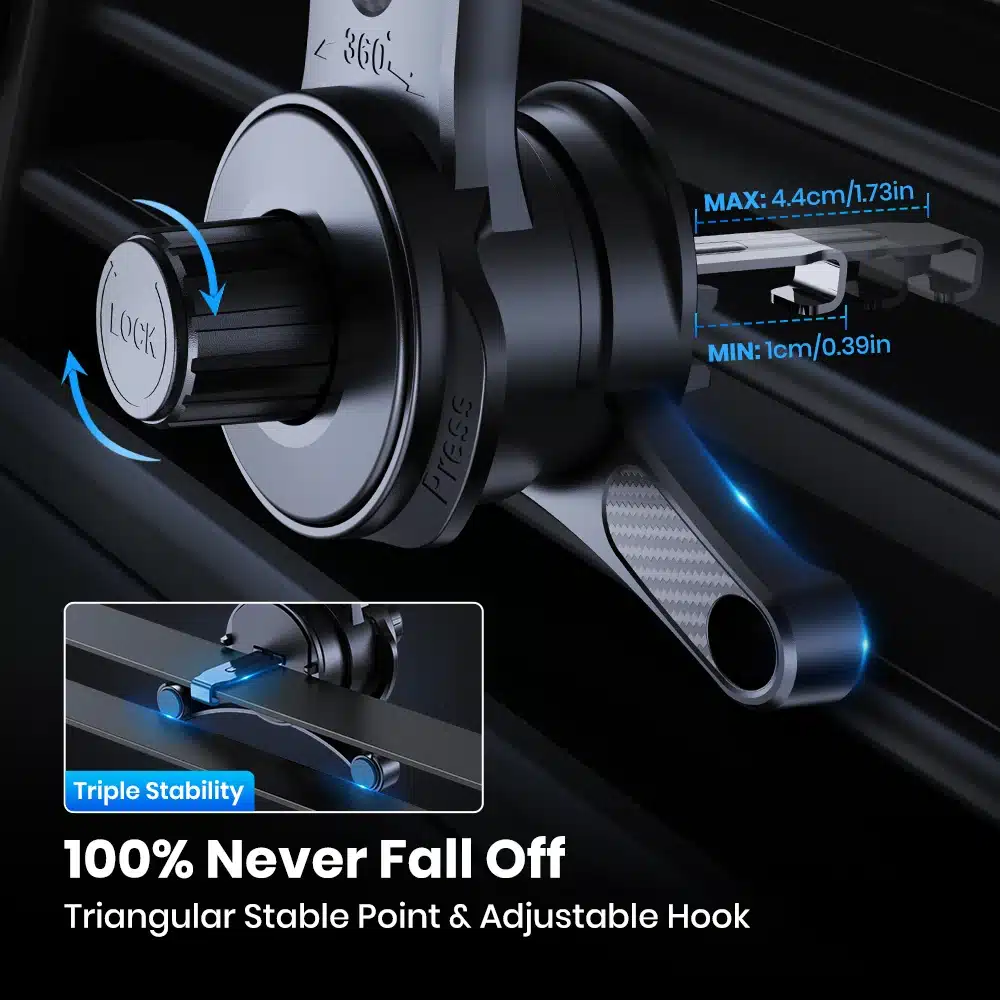Accessoire auto fixation téléphone robuste