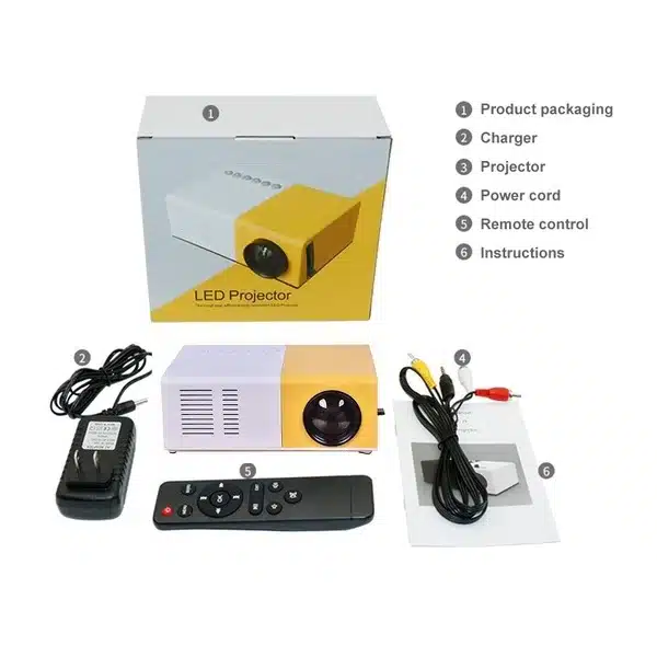 Mini vidéoprojecteur pour gaming et films