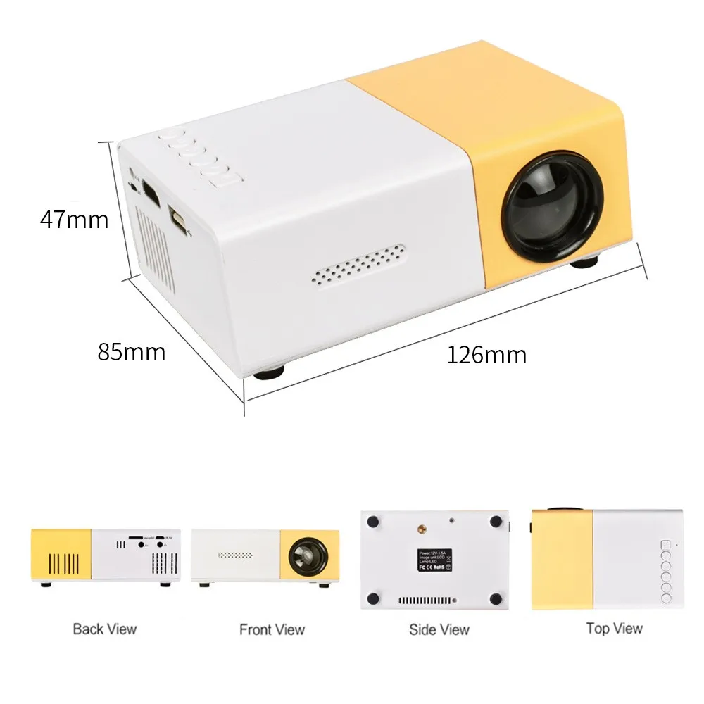 Mini projecteur LED compact et puissant
