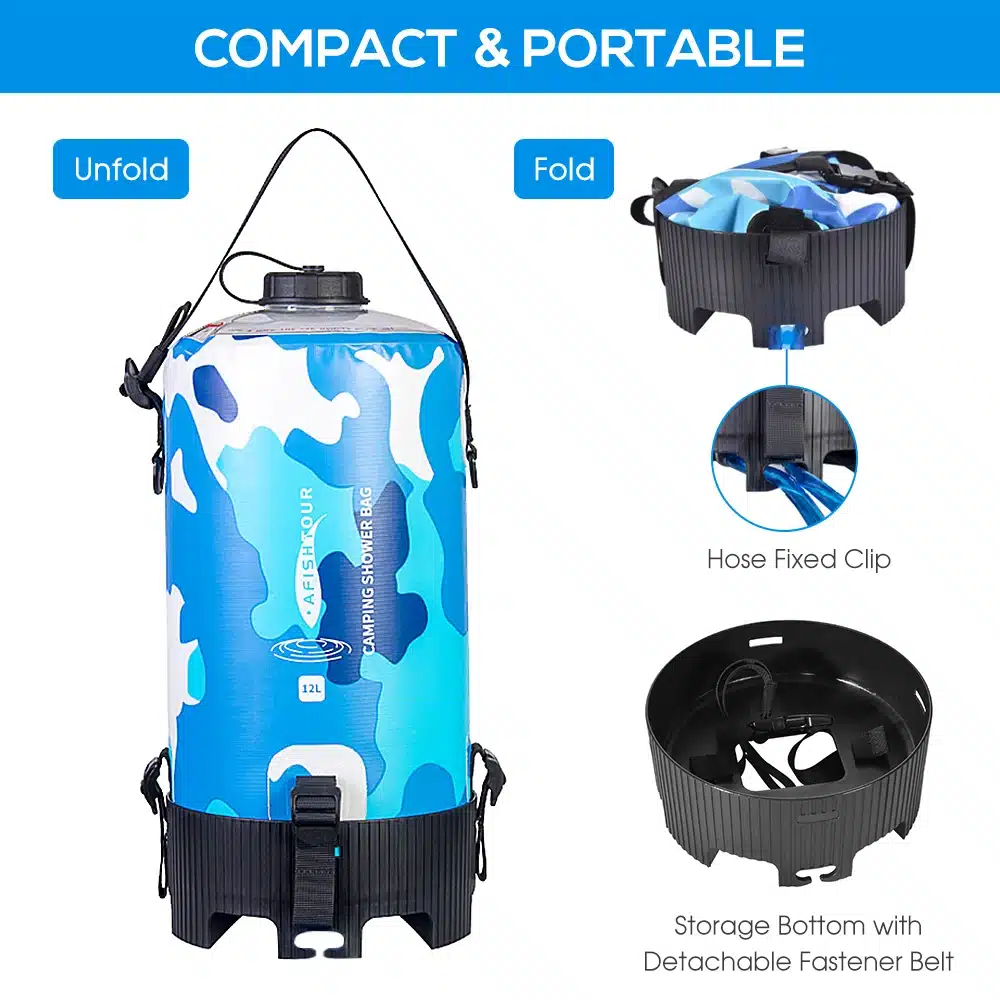 Sac de douche camping à pression portable 02