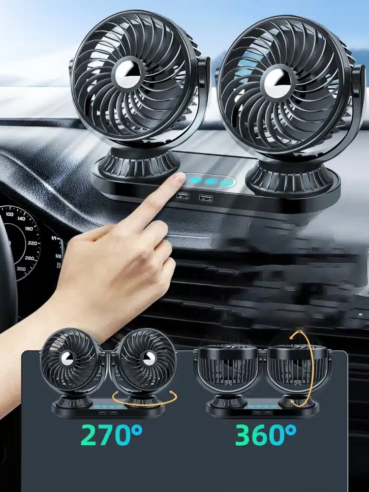 Ventilateur auto USB avec 3 vitesses 02