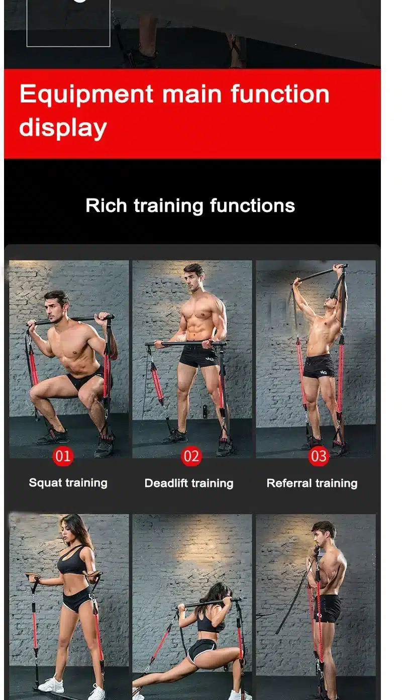Bande tension fitness pour squats et yoga