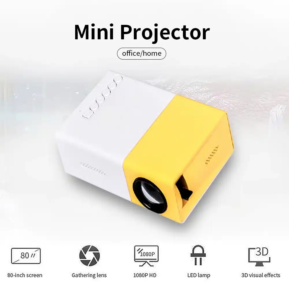 Vidéoprojecteur portable avec HDMI et USB