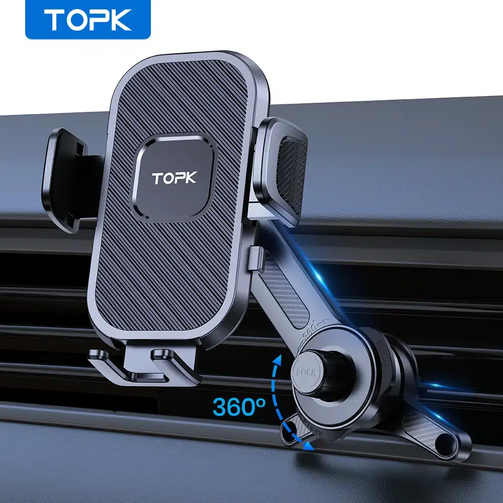 Support téléphone voiture avec bras extensible