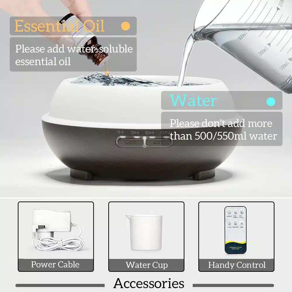 Lumières LED relaxantes pour aromathérapie 02