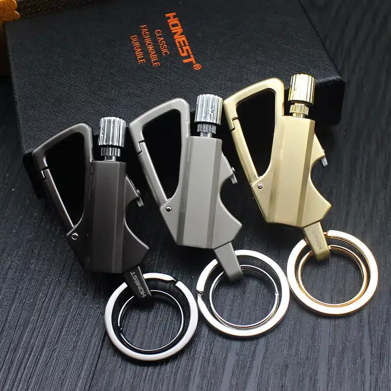 Briquet porte-clés en métal robuste