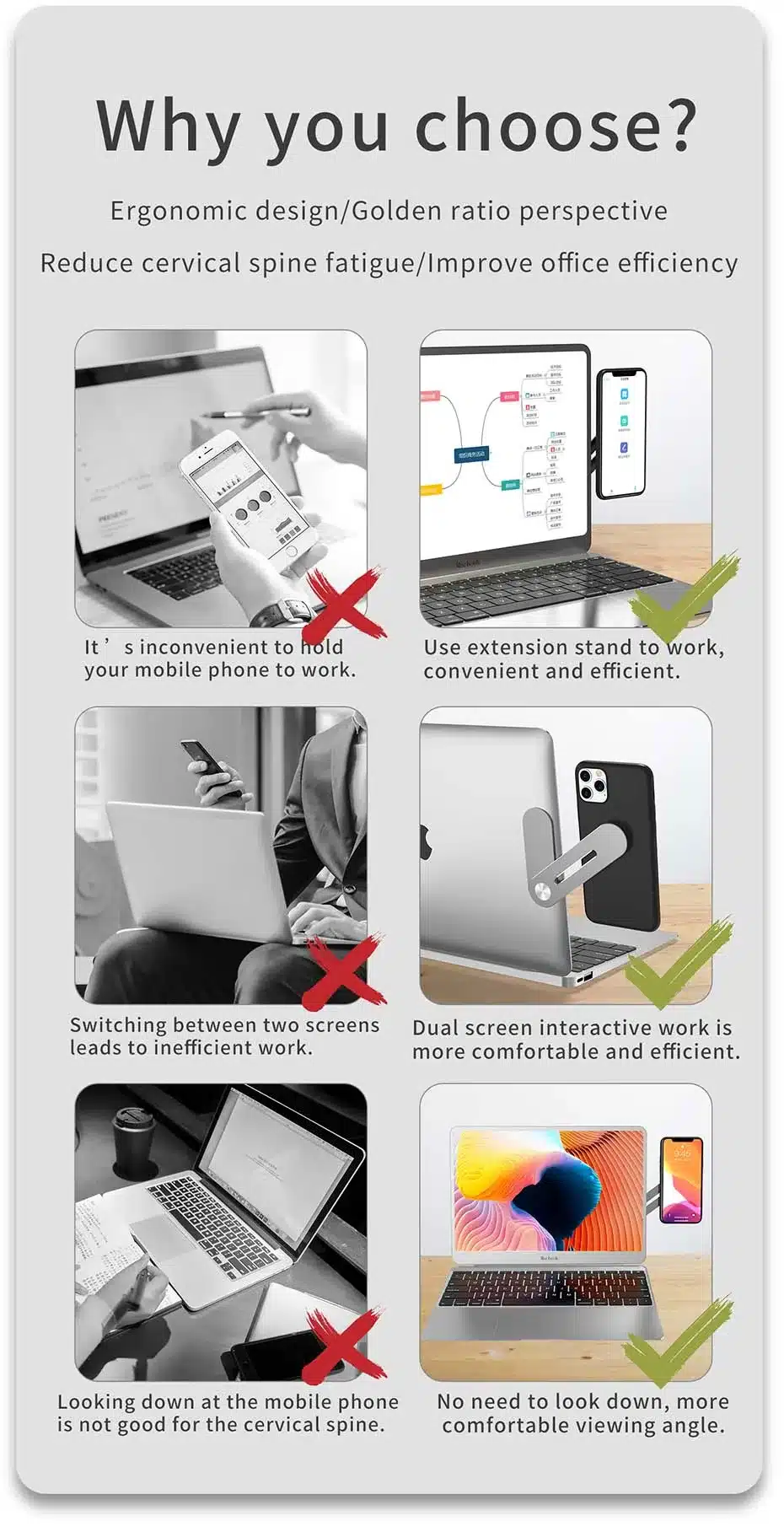 Support aimanté portable et pliable