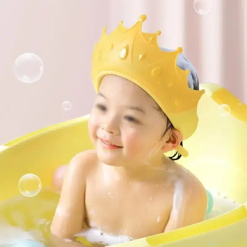 Casquette de bain bébé anti-shampooing