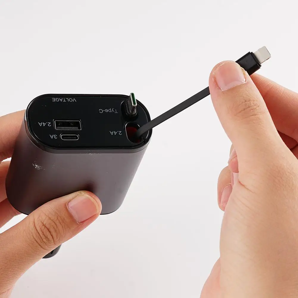 Chargeur voiture 4-en-1 USB Type-C
