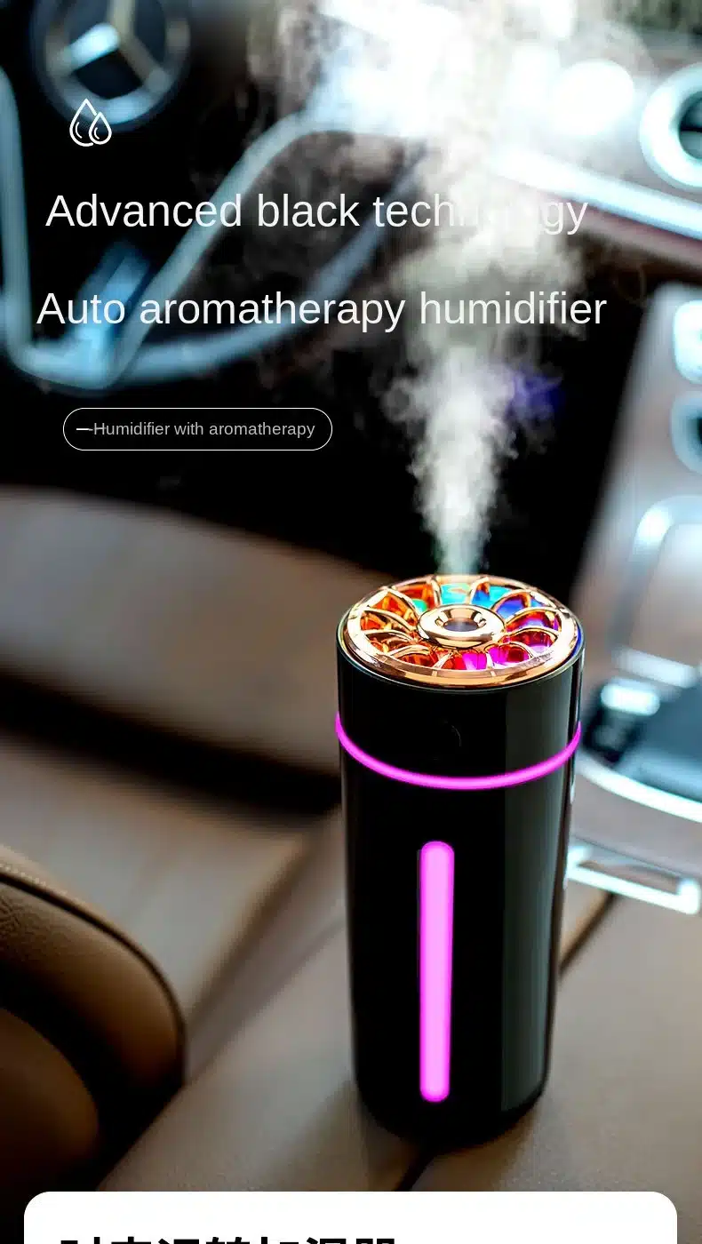 Mini humidificateur avec lumière LED